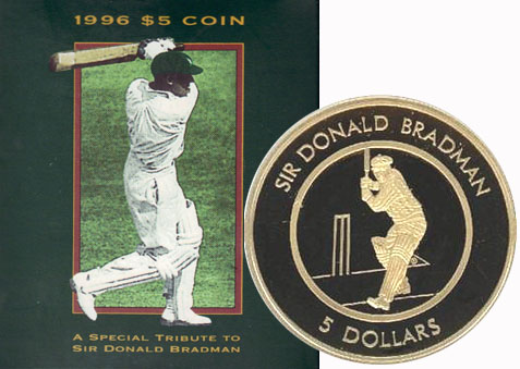 1996 Australia $5 (Sir Donald Bradman) Proof